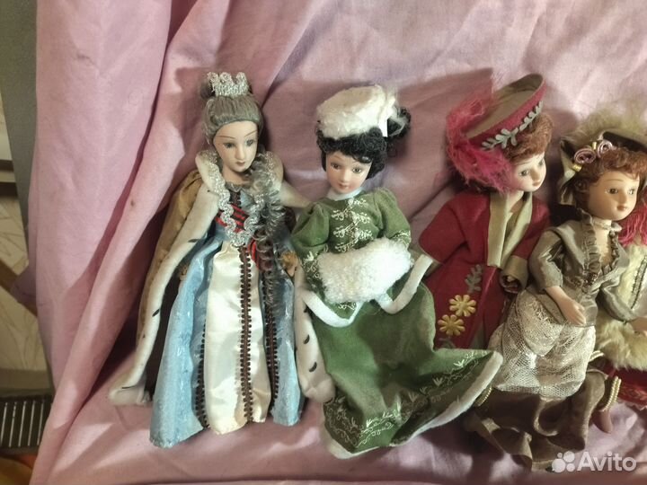 Фарфоровые куклы дамы эпохи