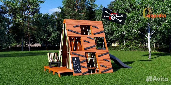 Детский уличный спортивный комплекс для дачи