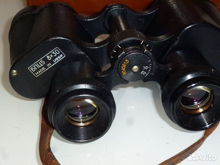 Советский Полевой Бинокль бпц 5 8Х30 1989г СССР