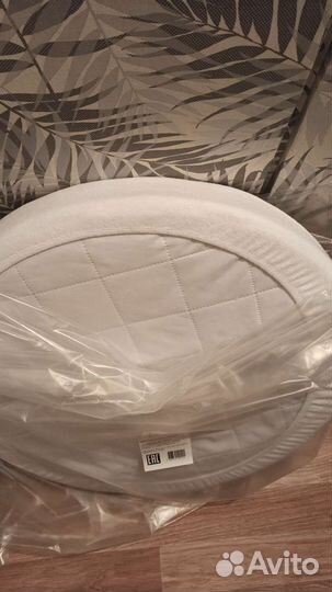 Матрас детский круглый и наматрасник