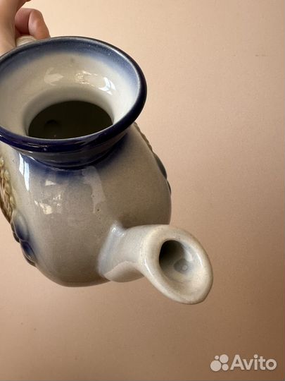 Чайник винтажный доливной, фаянс