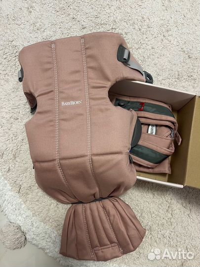 Рюкзак-Кенгуру BabyBjorn Mini Cotton (old rose)