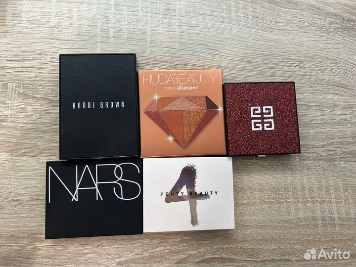 Набор палеток пакетом fenty givenchy huda nars