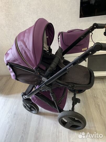 Коляска 2 в 1 эко кожа