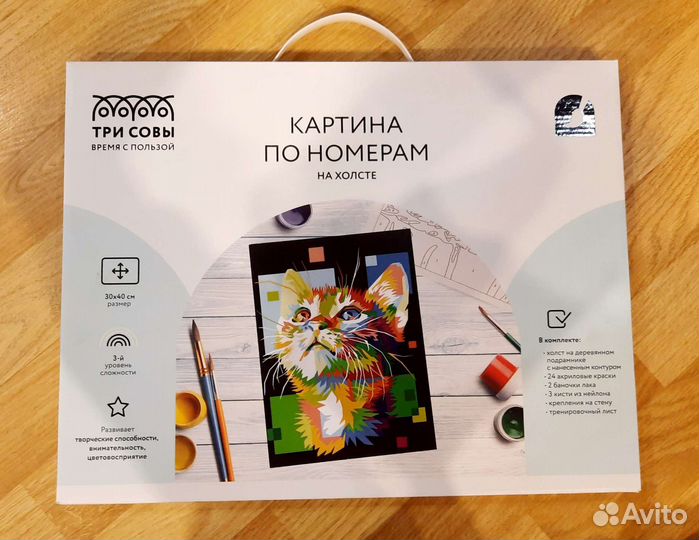 Картина по номерам на холсте