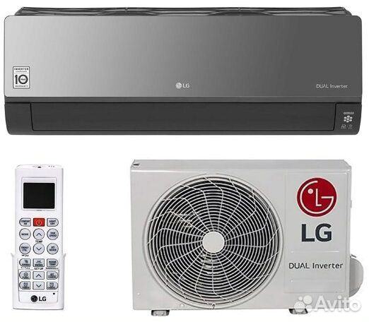Кондиционер LG AC09BK Черный (Рассрочка)