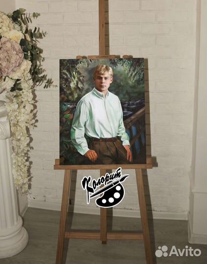 Портрет на холсте 40х50см Есенина С. А