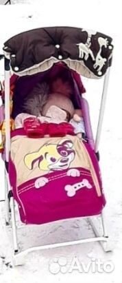 Детские санки коляска