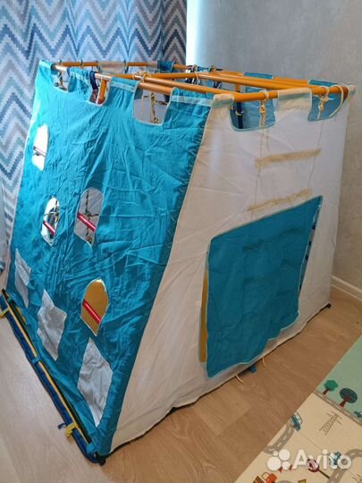 Чехол ранний старт Замок бело-голубой