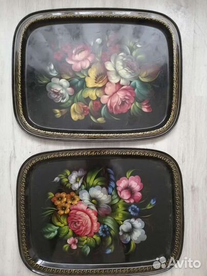 Подносы металлические СССР