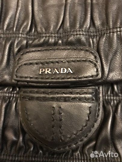 Сумка из мягкой кожи черная 34 см х 21 см