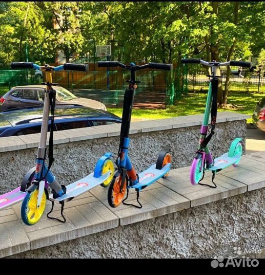 Самокат с большими колесами