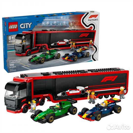 Конструктор Lego City 60445 Грузовик F1