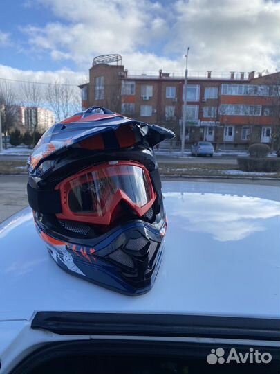 Мотошлем кроссовый бу
