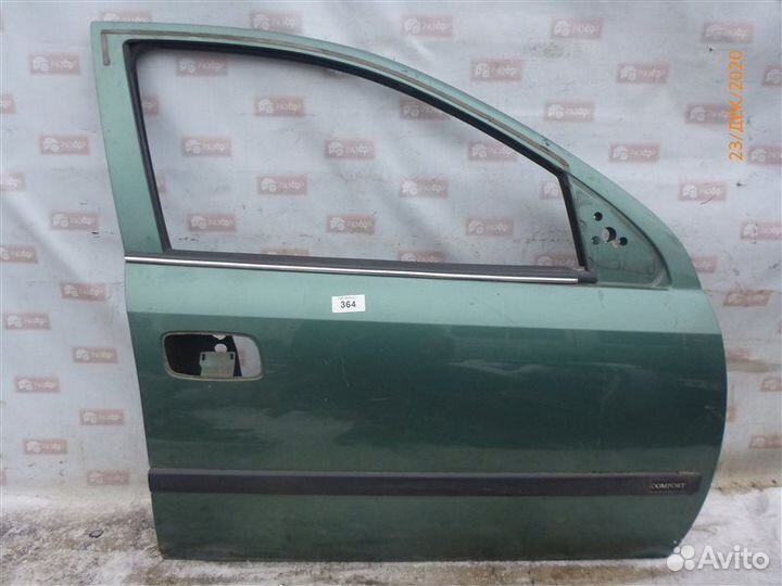 Дверь передняя правая Opel Astra G F70 X16SZR 1999