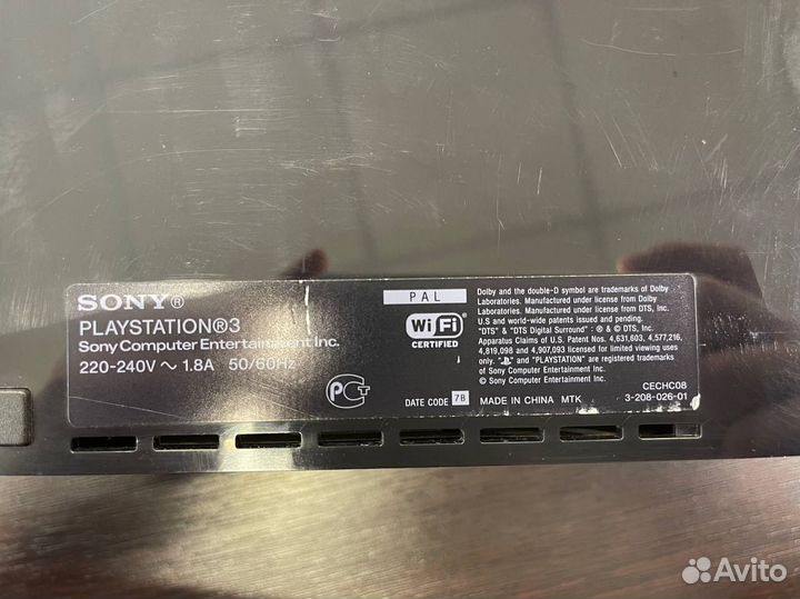 Sony PlayStation 3 Fat 60gb редкая Cechc08