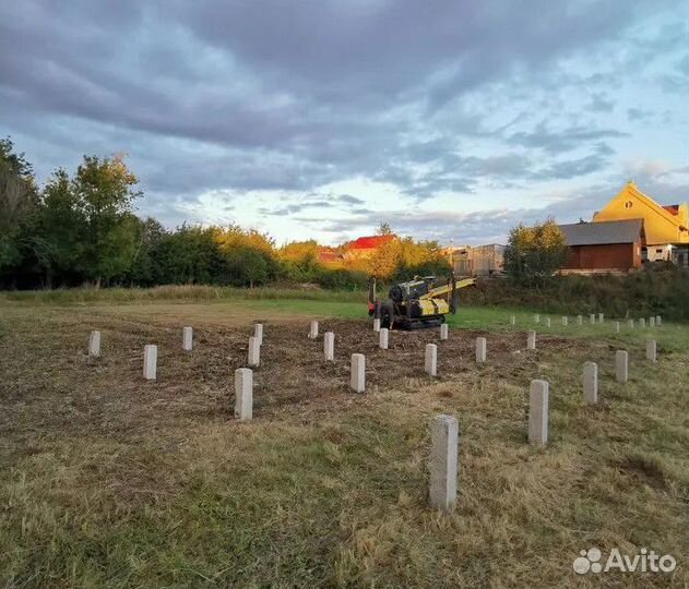 Фундамент на жб сваях, забивные жб сваи под ключ