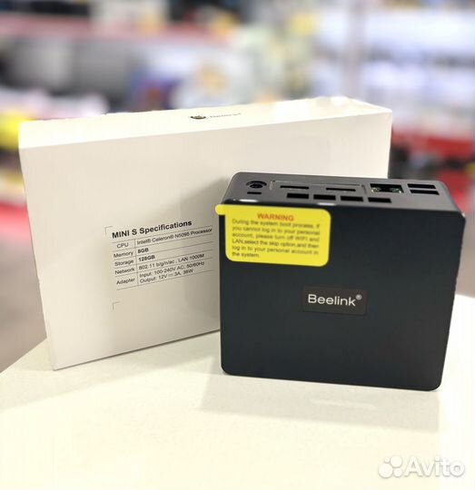 Мини пк beelink mini S (Celeron N5095/8Гб/128Гб)
