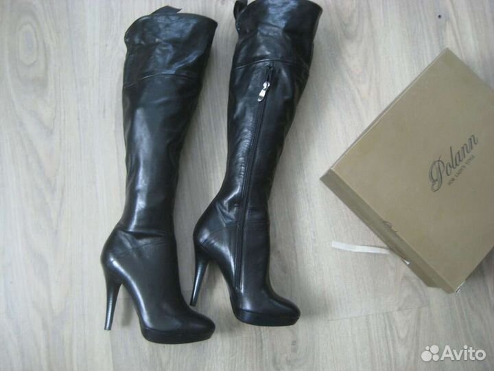 Сапоги из нат. кожи новые, р. 35