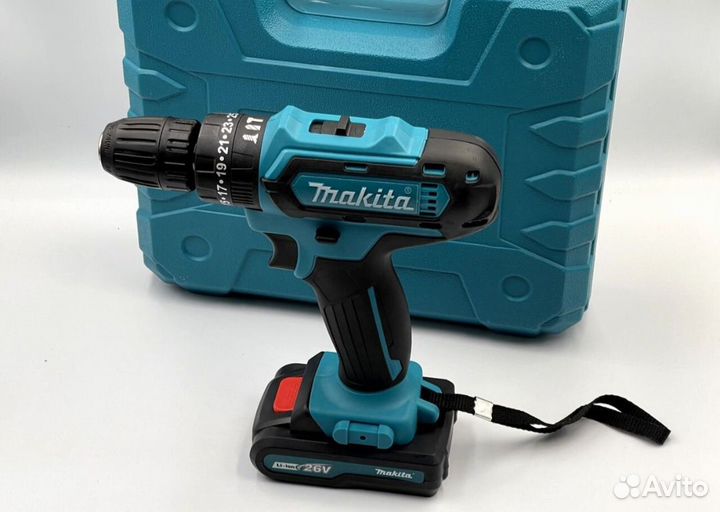 Новый шуруповерт Makita 26v + доставка по городу