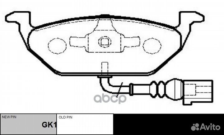 Колодки тормозные дисковые ckvw-2 CTR