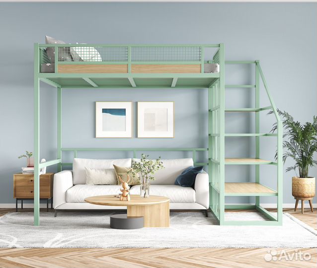 Кровать чердак для подростка с рабочей зоной