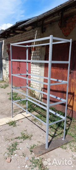 Стеллаж на заказ любой из уголка, профтрубы,ковка