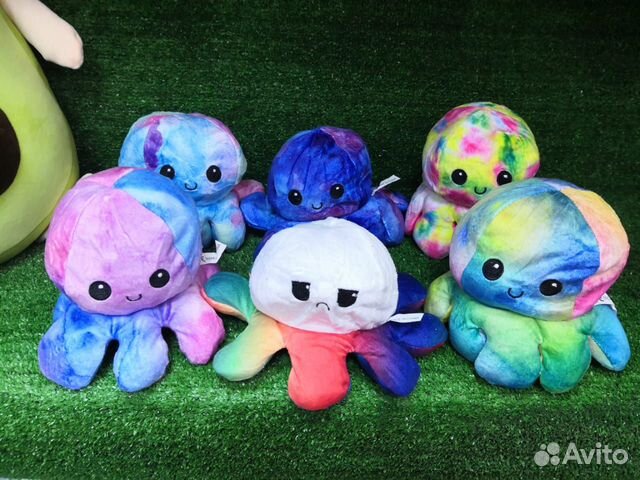 Осьминог вывернушка мягкая игрушка