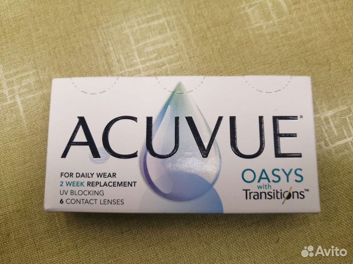 Линзы контактные acuvue oasys (хамелеон) -3,5
