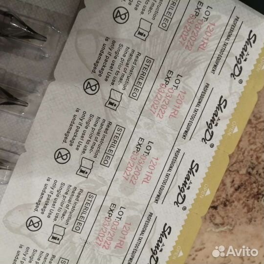 Картриджи иголки для тату и татуажа 1201RL