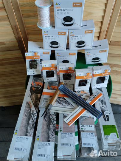 Цепи,шины, напильники Stihl, бухты
