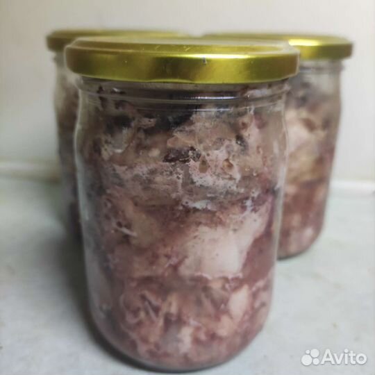 Корм животным, тушеное