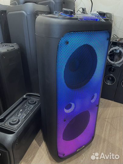 Колонка 1000w +2 микрофона караоке