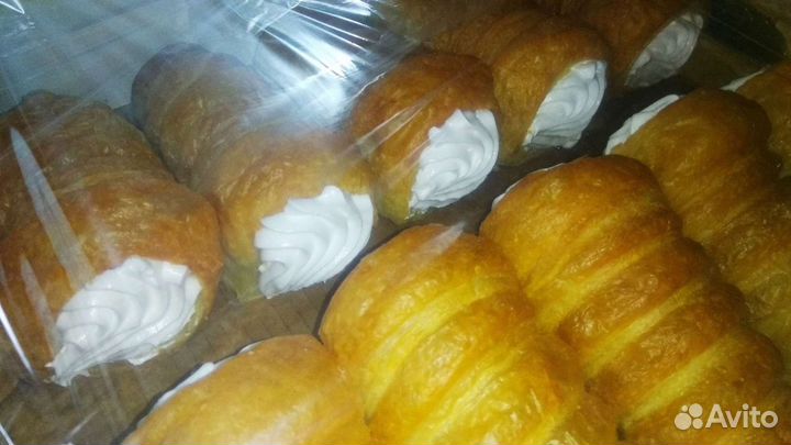 Трубочки ручной работы. Натуральный белковый крем