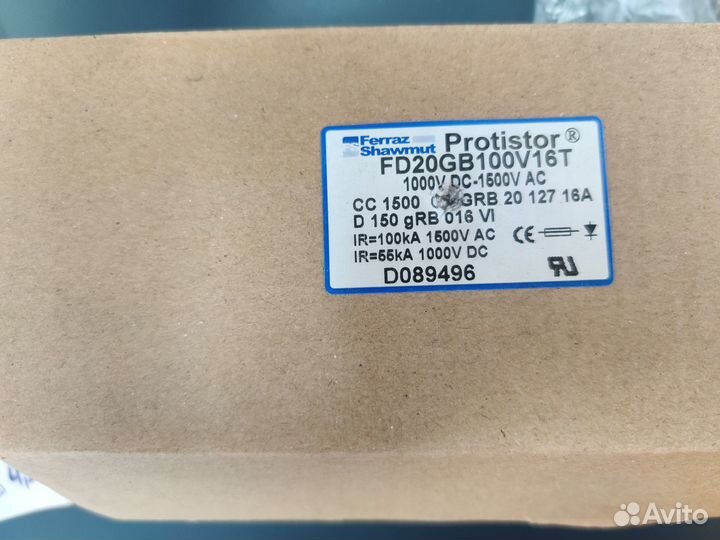 Предохранитель FD20GB100V16T ferraz shawmut