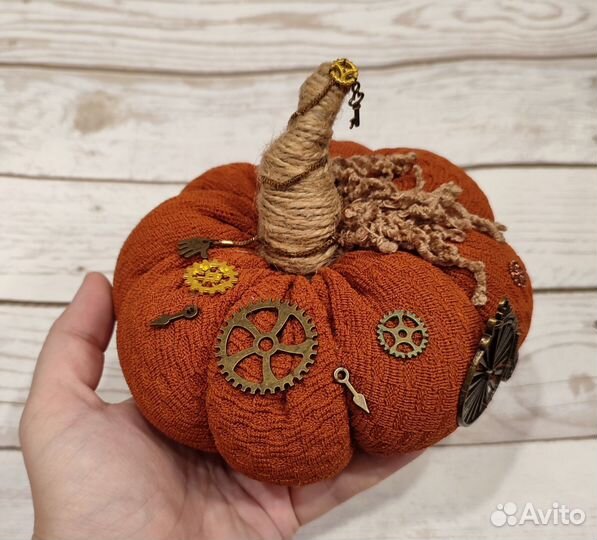 Интерьерная тыква ручной работы