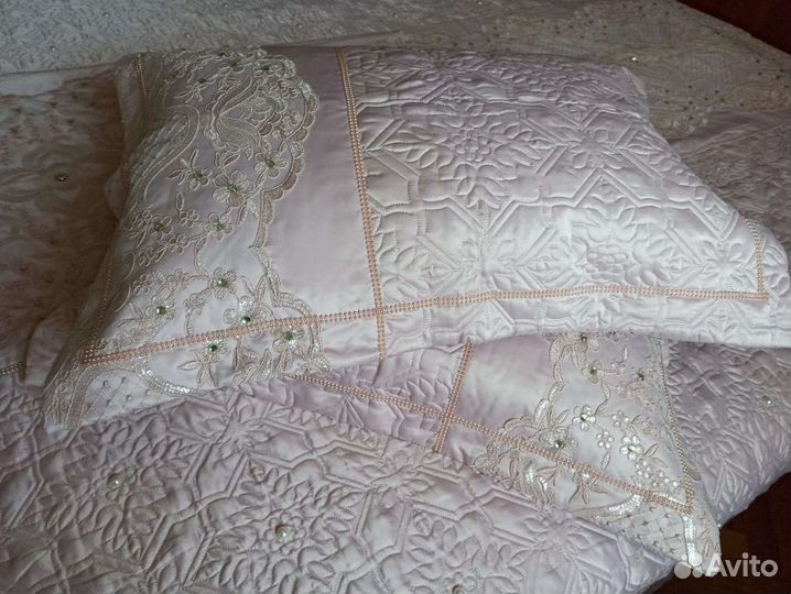 Одеяло покрывала с наволочками,сатин/шелк