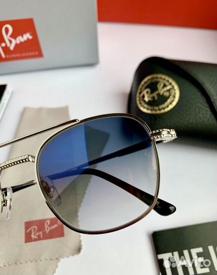 Очки ray ban frank голубые