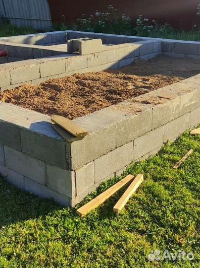 Блоки бетонные.Опалубка несъемная