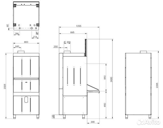 Котломоечная машина smeg UW6070D