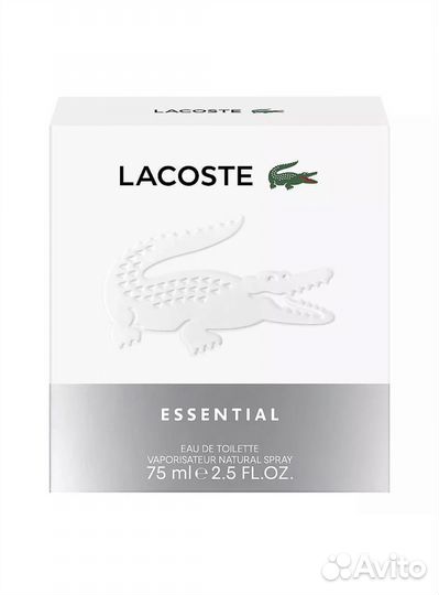 Lacoste essential 75 ml новый запечатан оригинал