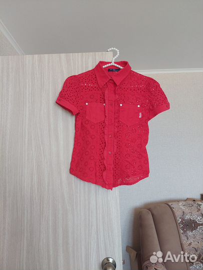 Рубашка с перфорацией Miss Blumarine Jeans