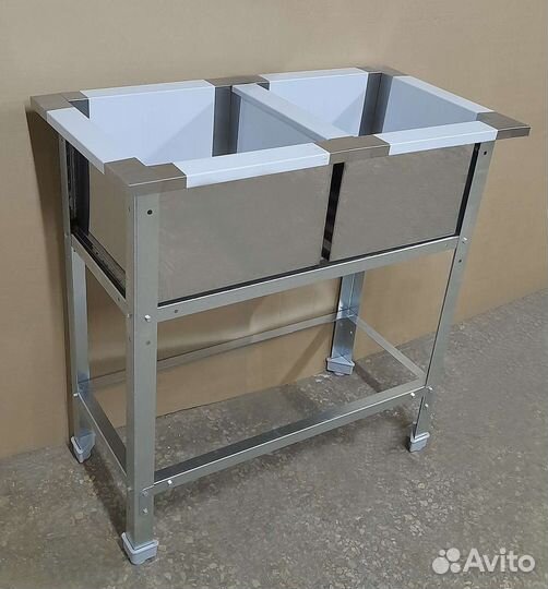 Мойка двойная из нержавейки