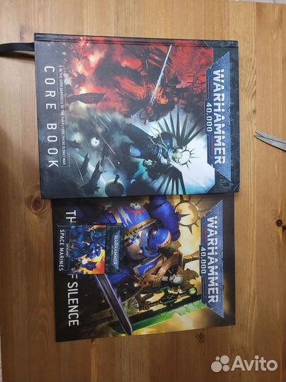 Warhammer rule book 9ed и space marines datacard