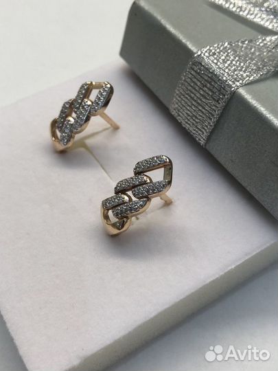 Серьги золотые