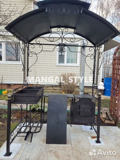 Мангал с печью