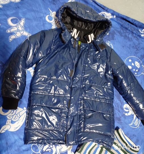 Парка и полукомбинезон на мальчика 140-146см