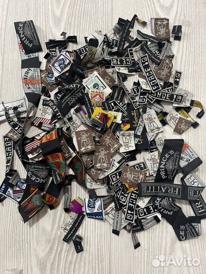 Декоративные тканевые нашивки патчи с принтом