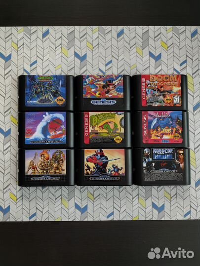 Картриджи на sega