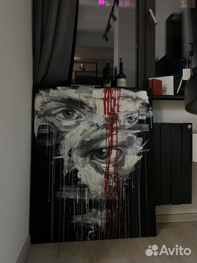 Картина глаза, абстракция